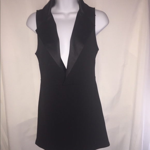 Blush Blush Romper Shorts Black Satin Collar Sz Sm the Popular SKORT! - Picture 2 of 5